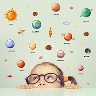 Planets Adesivo de Parede Espacial - Decoração Educativa para Quarto Infantil e Sala de Jogos - imagem 4
