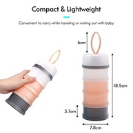 Recipiente Portátil para Fórmula Infantil 4 Camadas 50g - Armazenamento Seguro e Prático para Viagens - imagem 4