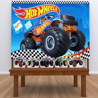 Kit Decoração Festa Infantil Monster Truck - Painel + Displays Personalizados - imagem 2