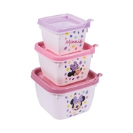 Kit com 3 Potes Conect Minnie - Armazenamento Infantil Seguro e Divertido - imagem 1