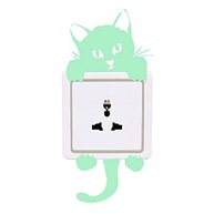 Adesivo de Parede Gato Luminoso 3D - PVC Brilha no Escuro para Decoração de Quarto Infantil - imagem 3