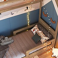 Cama Montessoriana Aveiro Oak – Segura, Moderna e Ideal para o Quarto Infantil - imagem 2