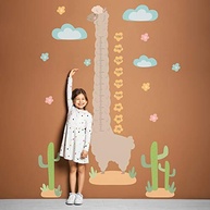 Adesivo de Parede Infantil Lhama Régua de Crescimento - Decore e Acompanhe o Desenvolvimento com Estilo - imagem 3