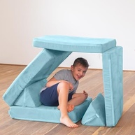 Freso Baby Soft Play Sofá de Brincar Infantil Montessori Verde - 4 Peças Modulares Macias e Estimulantes - imagem 3
