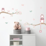 Adesivo de Parede Infantil Galhos Coruja - Decore o Quarto da sua Filha com Estilo e Segurança - imagem 4
