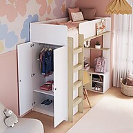 infantis-quartos-para-ideal-brancocarvalho-multifuncional-elevada-cama