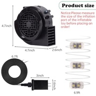 YUNVI Ventilador Inflável De Substituição 12V 1,2A Mini Air Com 6 Leds Para Fantasias Infláveis Natal, Sopradores Decoração Quintal Ação Graças - imagem 4