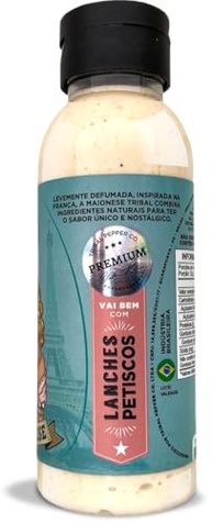 Maionese Tribal, Levemente Defumada, Inspirada na Culinária Francesa, Ingredientes Naturais, Sabor Único, Textura Leve, Embalagem 2 unidades - imagem 3