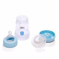 Mamadeira Perfect5 150ml Inicial Azul - Silicone Soft Sense da Chicco - imagem 5