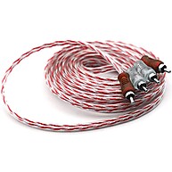 Kit 3 Cabos RCA 1m + 1 RCA 5m Vermelho Injetado - imagem 2