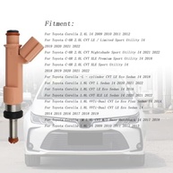 Kit 4 Bicos Injetores Combustível Toyota Corolla 2.4L/1.8L e C-HR 2.0L - Peças de Reposição de Alta Performance - imagem 3
