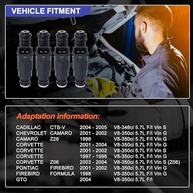 Injetores de Combustível HiSport 8 Pçs para GM Cadillac Chevrolet Pontiac 5.7L (1997-2005) - imagem 3