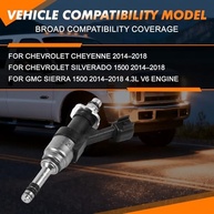 Kit 6 Injetores de Combustível para GMC 1500 4.3L V6 (2014-2018) - Desempenho e Eficiência Garantidos - imagem 3