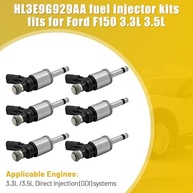 Kit 6 Injetores de Combustível HL3E9G929AA para Ford F-150, Explorer, Transit e GT | Desempenho e Economia Restaurados - imagem 5