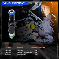 Injetores de Combustível HiSport para Ford F150, F250, F350 Super Duty e Lincoln Mark LT - Alta Performance e Durabilidade - imagem 4