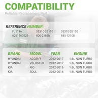Kit 4 Injetores de Combustível Hyundai Accent, Veloster, Kia Rio, Soul 1.6L (2012-2017) - Qualidade OEM - imagem 3