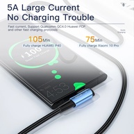 Cabo USB-C 100W Essager: Carregamento Turbo e Design Inovador - imagem 3