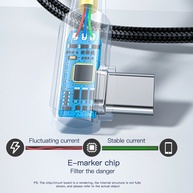 Cabo USB-C Essager 100W: Carregamento Turbo e Design Inovador - imagem 4