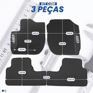Tapetes Emborrachados Premium para Honda City 2022-2025: Proteção e Estilo Inovador - imagem 3