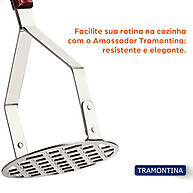 Amassador de Batatas Tramontina: Purê Perfeito com Aço Inox - imagem 2