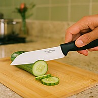 Faca Santoku Preto Plenus 5” – Tramontina com Lâmina de Aço Inox - imagem 2
