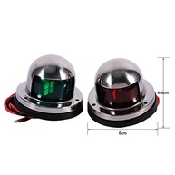 Luzes de Navegação GRCFUMO: Segurança e Estilo para seu Iate (Verde/Vermelho, Aço Inox, 12V LED) - imagem 4