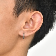 Brincos Masculinos Vnox: Design Geométrico em Aço Inox - imagem 2