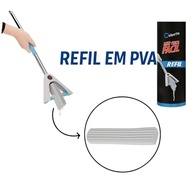 Refil para Rodo Mop Fácil com Cabo Extensor em Aço Inox - Limpeza Inteligente e Eficiente - imagem 3