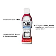 Kit 4 Pastas de Polimento Tramontina: Limpeza Profunda para Aço Inox - imagem 2