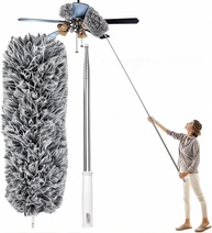 Espanador de Pó Extensível 2,80m com Haste Flexível de Inox e Microfibra Lavável - Ideal para Limpeza de Áreas Altas - imagem 1