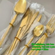 Jogo de Talheres 24 ou 48 Peças em Aço Inox Dourado – Faqueiro Completo com Garfos, Colheres e Facas Premium - imagem 4