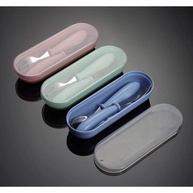 Kit Talheres Infantil em Aço Inox 304 com Estojo Portátil - Verde - imagem 4