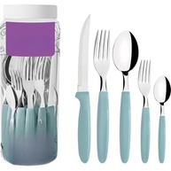 Faqueiro Aço Inox 30 Peças Menta - Conjunto Completo para Mesa Elegante - imagem 2