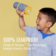 Copo Infantil Ello Oasis 400ml com Canudo Retrátil - Aço Inox, 100% à Prova de Vazamento - imagem 4
