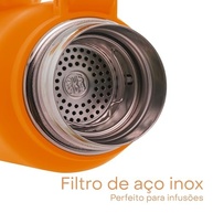 Garrafa Térmica Explorer Laranja 650ml - Aço Inox Premium para Aventuras - imagem 5