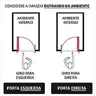 Porta Pivotante 210x120cm Branca com Puxador Inox - imagem 2