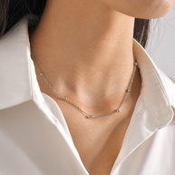 Colar Feminino Vnox: Elegância em Aço Inoxidável - imagem 2