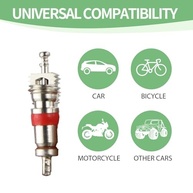 100x Núcleos de Válvula Universal em Aço Inoxidável - Reparo Essencial para Pneus de Carro, Moto e Bicicleta - imagem 5