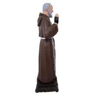 Imagem de São Padre Pio em Borracha Inquebrável - 20 cm | Detalhes Ricos e Resistente a Quedas - imagem 4