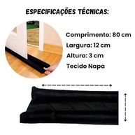 Protetor Veda Porta Rolinho 80cm: Adeus Insetos, Poeira e Frio! | Encaixe Duplo - imagem 4
