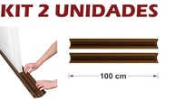 Kit 2 Protetores de Porta 100cm Marrom: Adeus Insetos, Poeira e Ruído! - imagem 2