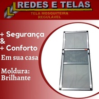 Tela Mosquiteira Regulável Ajustável Brilhante - Proteção Total Contra Insetos com Alumínio e Fibra de Vidro - imagem 3