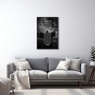 Quadro Decorativo Religioso Salmo 91 - Design Preto 50x75 com Vidro | Inspiração e Proteção Divina - imagem 3