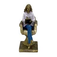 Figura Decorativa Estatueta Mulher Psicóloga - 20x13x9 cm | Decoração Inspiradora para Consultórios e Ambientes - imagem 3
