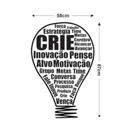 Adesivo de Parede Motivacional Dentro da Lâmpada - Frases Inspiradoras para Ambientes Modernos - imagem 3