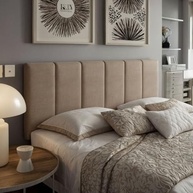 Cabeceira Estofada Modular para Cama Casal 1,60m - Instalação Fácil sem Furos - imagem 2