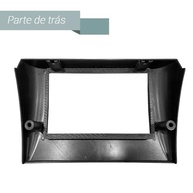 Moldura Painel 1/2 Din Fiat Stilo 2002-2010 Preto Fosco - Instalação de Rádio Perfeita - imagem 3