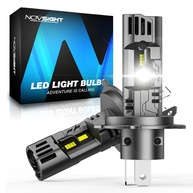 Lâmpadas de Neblina LED H4 NOVSIGHT: 60.000LM, 200W Super Brilhante e Instalação Rápida - imagem 1
