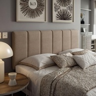 Cabeceira Estofada Modular para Cama Casal 1,60m - Instalação Fácil sem Furos - imagem 1