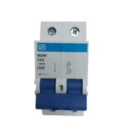 Mini Disjuntor Bipolar WEG 63A MDW-C63-2: Proteção Confiável para sua Instalação - imagem 3
